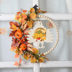 Тема дня благодарения незаконченные деревянные подвесные украшения&nbsp;HJEW-WH20003-47A