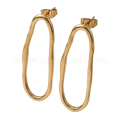 Ovale Ohrstecker aus 304 Edelstahl für Damen&nbsp;SA-CBA21A8-03G