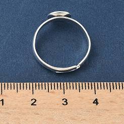 Регулируемая латунные сеттинги площадку кольцо&nbsp;KK-K414-10C-S