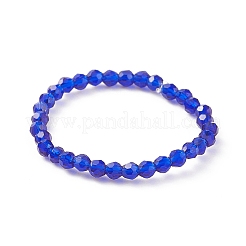 Set di anelli elasticizzati con perline rotonde in vetro bling 8 pz 8 colori per le donne&nbsp;RJEW-JR00539