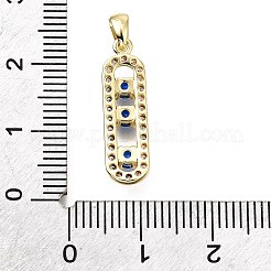 Латунные микро проложить кубического циркония подвески&nbsp;KK-V011-30G-B