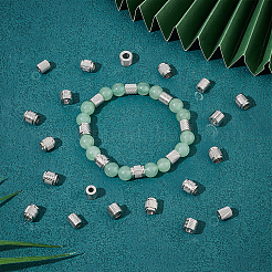 80 Stück 4 Stil 202 Edelstahl European Beads&nbsp;STAS-UN0050-54