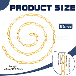 11.25 м латунные цепочки из скрепок&nbsp;CHC-BC0001-27G
