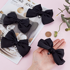 4 Stück Schuhschnallenclips aus Chiffon mit Schleife&nbsp;HJEW-HY00099