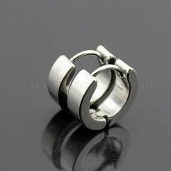 Messing huggie Creolen&nbsp;EJEW-EE0002-252F