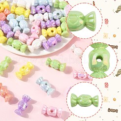 40шт УФ-покрытие непрозрачные акриловые бусины&nbsp;OACR-FS0002-27