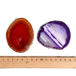 Gefärbte und erhitzte natürliche Achat-Scheiben-Cabochons&nbsp;GG-CBAAF67-01