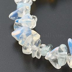 Pulseras elásticas de cuentas de opalita para niños&nbsp;BJEW-JB06388-05