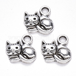 Tibetischen Stil Legierungs Anhänger & Charms&nbsp;TIBEP-S319-080AS-RS