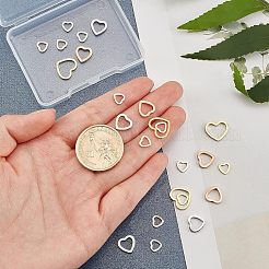 24 pieza de 6 anillos de enlace de acero inoxidable 304 de estilo para la fabricación de joyas&nbsp;STAS-UN0031-81