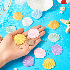 Наборы для самостоятельного изготовления сережек в форме ракушек из смолы&nbsp;DIY-TA0011-06