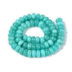 Chapelets de perles de jade blanche naturelle&nbsp;G-Q613-01F-14