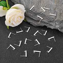Componenti per orecchini a bottone in acciaio inossidabile 304&nbsp;LS-STAS-G224-21S-02