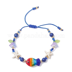 Стекло плетеные из бисера браслеты&nbsp;BJEW-MZ00301