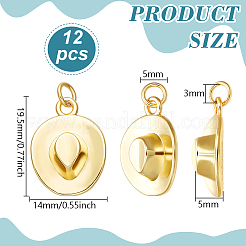 Латунные подвески с покрытием 12шт&nbsp;KK-BC0014-37G