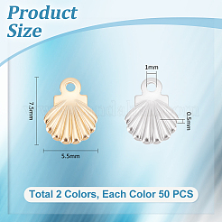 100 шт. 2 стиля подвески из нержавеющей стали 304&nbsp;STAS-UN0056-37