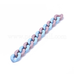 Catene di cordoli in acrilico verniciato a spruzzo opaco fatto a mano&nbsp;AJEW-JB00615-01