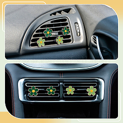 8 pz 4 stili lega smaltata fiore clip di ventilazione auto&nbsp;HJEW-BC00116
