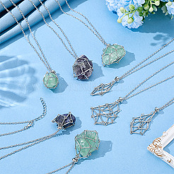 12 stücke 3 arten legierung leere macrame beutel anhänger eisen kabel kette slider halskette machen&nbsp;NJEW-GO0001-25