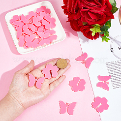 Hobbiesay 2 сумка цветы и бабочки акриловые винные бокалы подвески&nbsp;OACR-HY0001-23B