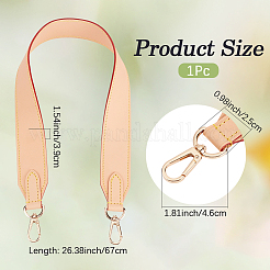 Bandoulières longues en cuir de vachette double face&nbsp;PURS-CL0001-49A