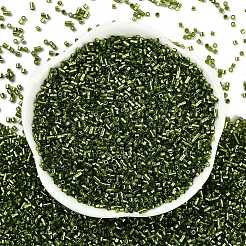 Perles de verre doublées d'argent avec peinture à cuisson&nbsp;SEED-H003-09D