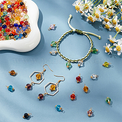 160шт 20 цветные стеклянные подвески&nbsp;PALLOY-PH0022-32