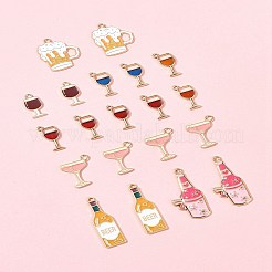 20шт. 8 стиля подвески из сплава и эмали&nbsp;ENAM-FS0002-46