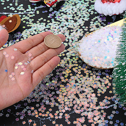 50 г новогодних пластиковых снежинок-блесток&nbsp;MRMJ-CY0001-04