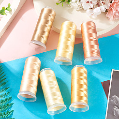 6 рулон ниток для вышивки из полиэстера 6 цветов&nbsp;OCOR-TA0003-14A