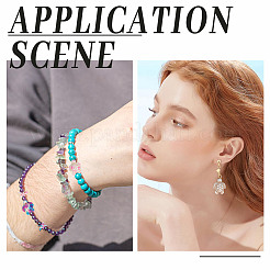 120шт 6 стиля синтетические бирюзовые бусины&nbsp;TURQ-HY0001-12C