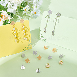 24 шт. 4 шт. фурнитура для сережек-гвоздиков из нержавеющей стали 304&nbsp;STAS-UN0030-61