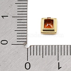 Cabochons en zircon cubique pavés de laiton&nbsp;CU-CBA30E8-05G-02