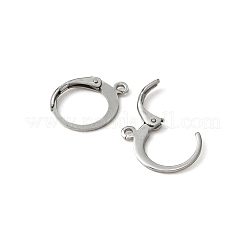 316 acciaio inossidabile chirurgico per orecchini a leva&nbsp;STAS-WH0022-66