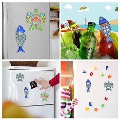 4шт 4 стиля меламиновый магнит на холодильник открывалка для бутылок&nbsp;AJEW-CJ0001-54