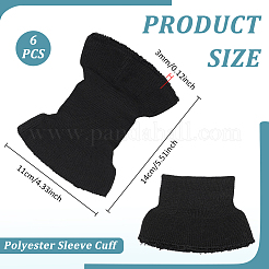 6 Stück Ärmelbündchen aus Polyester&nbsp;DIY-BC0017-65