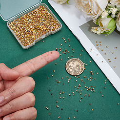 3000шт латунные обжимные бусины&nbsp;KK-ME0003-36