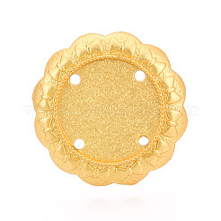 Base de bague de tasse ajustable en alliage de fer et à motif floral&nbsp;MAK-T012-07G