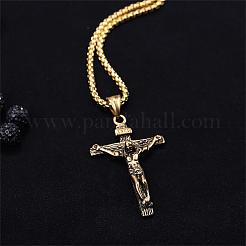 Kreuz-Anhänger-Halskette mit Jesus-Kruzifix&nbsp;JN1109C