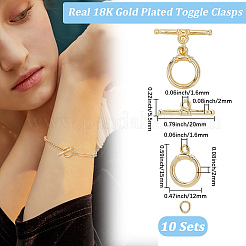 10шт латунные застежки&nbsp;KK-BBC0021-91