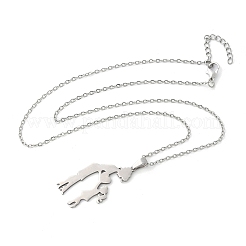 Подвески для мамы и дочки из нержавеющей стали 304 в подарок на день матери&nbsp;NJEW-JN05193-01