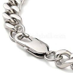 Bracciale a maglie con fulmini in acciaio inossidabile 201 anti-ossidazione con catene a maglie per donna&nbsp;BJEW-H550-04P