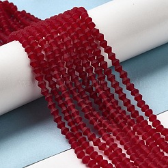 Imitano i fili di perle di vetro smerigliato del cristallo austriaco&nbsp;GLAA-F029-TM2mm-B31