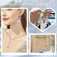 100 шт. 10 стиля стеклянных подвесок&nbsp;GLAA-YW0004-66