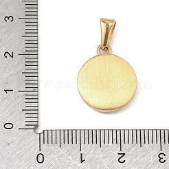 Pendenti in acciaio inossidabile 304 testurizzati&nbsp;STAS-A140-02G-6