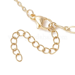 Изготовление колье с цепочкой из латуни&nbsp;AJEW-JB01563-01