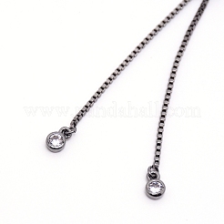 Латунь микропейв прозрачный кубический цирконий&nbsp;BJEW-WH0012-02A