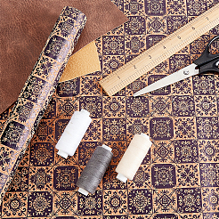 Ткань из искусственной кожи с тиснением&nbsp;DIY-WH0043-95D