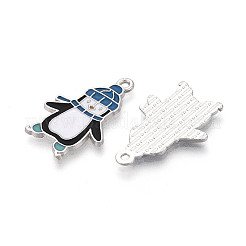 Подвески в виде пингвинов из эмалированного сплава с покрытием для стеллажей&nbsp;ENAM-T024-68A-P