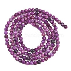 Stränge aus erhitzten natürlichen Sugilith-Perlen&nbsp;G-B193-B01-3mm